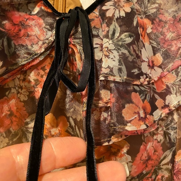 Lost & Wander Women’s Floral Ruffle Tiered  Botanique Midi Dress NEW size 12 - Picture 16 of 16